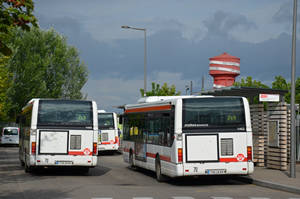  Irisbus Agora Line n°1462 + 1458 + 1221 - Vaulx-en-Velin La Soie
