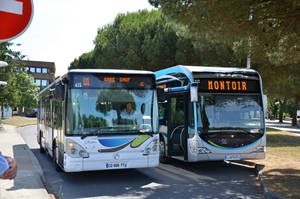  Mercedes Citaro G C1 FaceLift n°312 + Irisbus Citelis 12 n°415 - Université